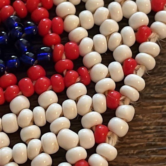 Native American vintage glass bead belt